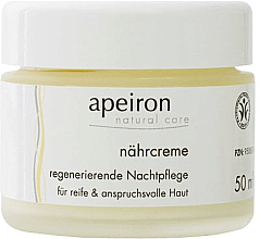 Kup Odżywczo-regenerujący krem na noc - Apeiron Nourishing Regenerating Night Cream