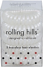 Kup Gumki do włosów, białe, 5 szt. - Rolling Hills 5 Traceless Hair Rings White