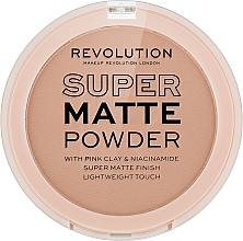 Matujący puder do twarzy - Makeup Revolution Super Matte Pressed Powder — Zdjęcie N2