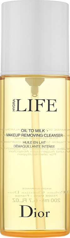 Olejek-mleczko do demakijażu - Dior Hydra Life Oil To Milk Makeup Removing Cleanser — Zdjęcie N1