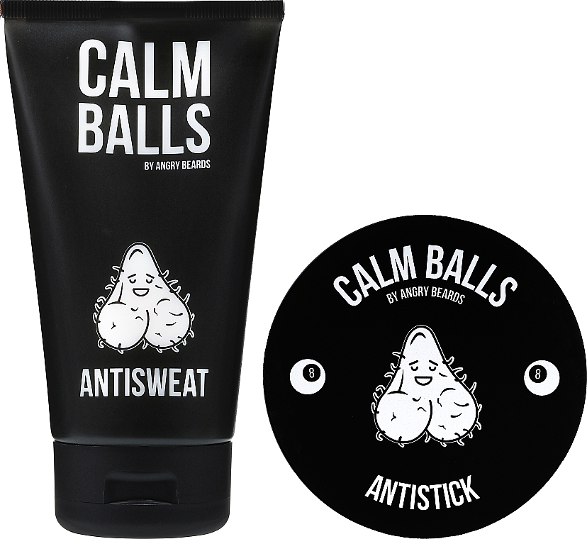 Zestaw dla mężczyzn - Angry Beards Calm Balls (b/cr 150 ml + deo 150 ml + boxers XXL 1 pc) — Zdjęcie N3
