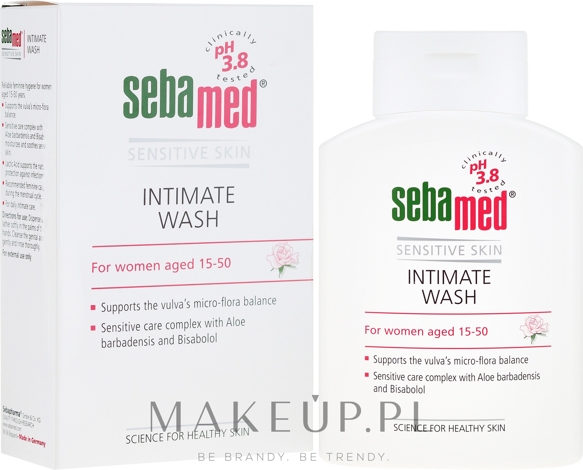 Mydło w płynie do higieny intymnej - Sebamed Feminine Intimate Wash pH 3.8 — Zdjęcie 200 ml