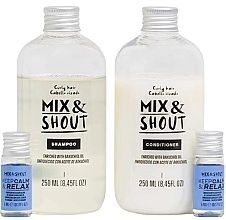 Zestaw włosów kręconych - Mix & Shout Soothing (sham/250ml + condit/250ml + ampoul/2x5ml) — Zdjęcie N2