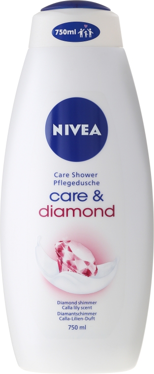 Kremowy żel pod prysznic - NIVEA Care & Diamond Cream Shower Oil — Zdjęcie N3