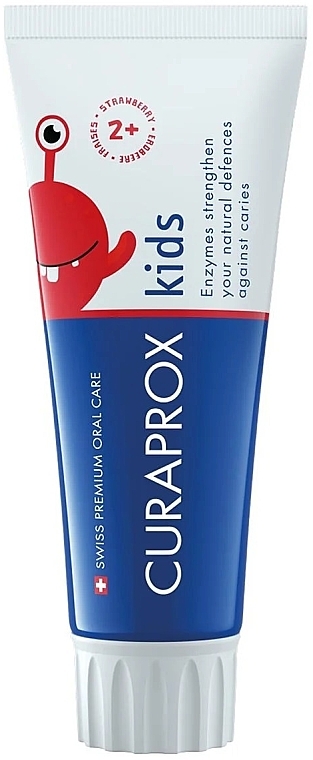 Pasta do zębów dla dzieci Truskawka - Curaprox For Kids Toothpaste — Zdjęcie N1