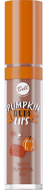 Matowa szminka w płynie - Bell Pumpkin Nude Lips  — Zdjęcie N1