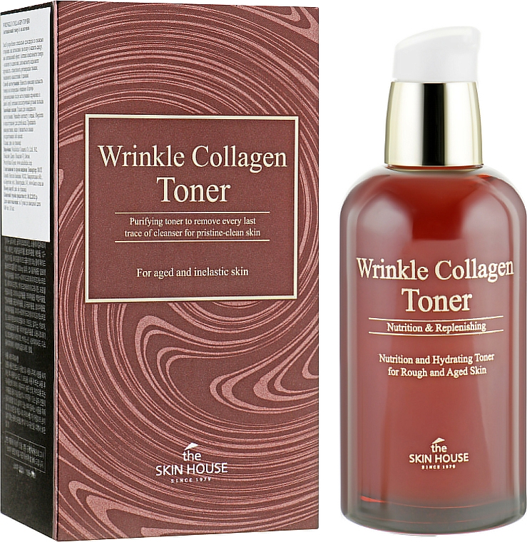 Kolagenowy tonik do twarzy anti-aging - The Skin House Wrinkle Collagen Toner — Zdjęcie N1