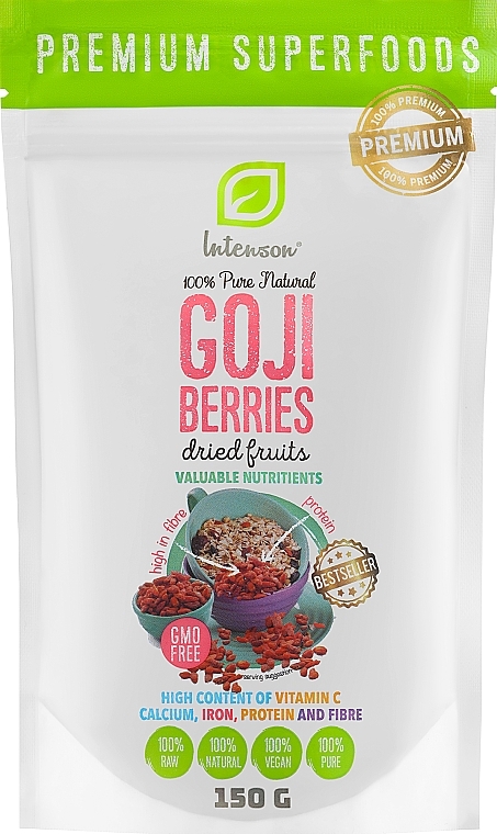 Suplement diety Suszone jagody goji - Intenson Goji Berries — Zdjęcie N1