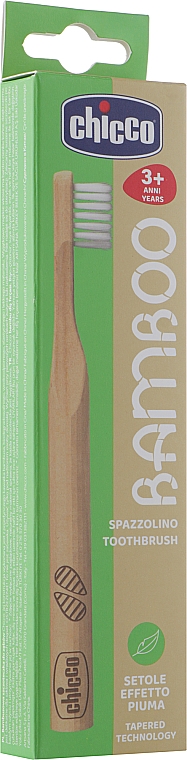 Bambusowa szczoteczka do zębów, zielona - Chicco — Zdjęcie N2