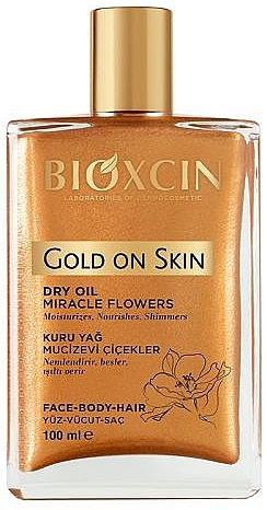 Suchy olejek do skóry i włosów - Bioxcin Gold On Skin Dry Oil — Zdjęcie N1