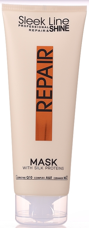 Maska do włosów zniszczonych - Stapiz Sleek Line Repair Mask (tubka) — Zdjęcie N1