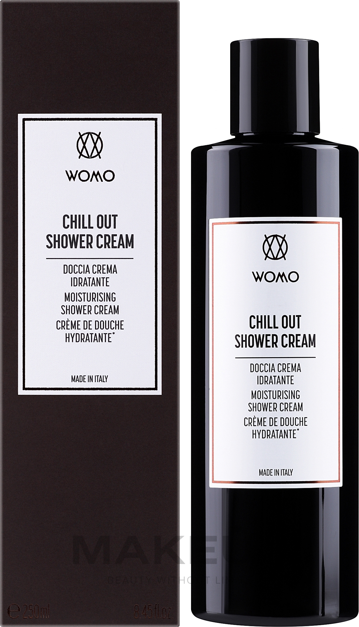 Nawilżający krem pod prysznic - Womo Chill Out Shower Cream — Zdjęcie 250 ml