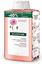 Kup Zestaw - Klorane Softness All Hair Types Shielding Shampoo Peonia