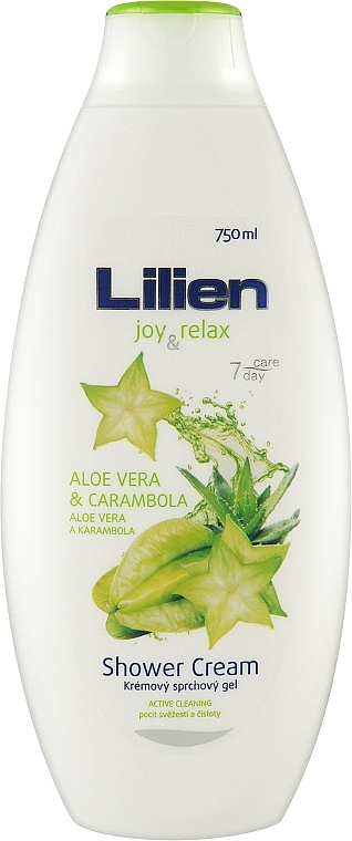 Krem-żel pod prysznic Karambola i aloes - Lilien Carambola & Aloe Vera Shower Cream — Zdjęcie N1