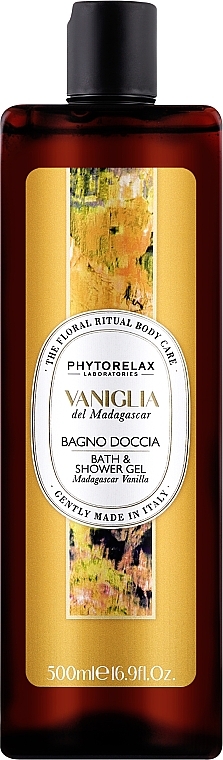 Żel pod prysznic i do kąpieli Madagascar Vanilla - Phytorelax Laboratories Floral Ritual Bath & Shower Gel — Zdjęcie N1