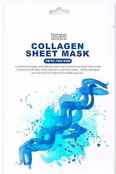 Tkankowa maseczka do twarzy z kolagenem - Tenzero Collagen Sheet Mask — Zdjęcie N1