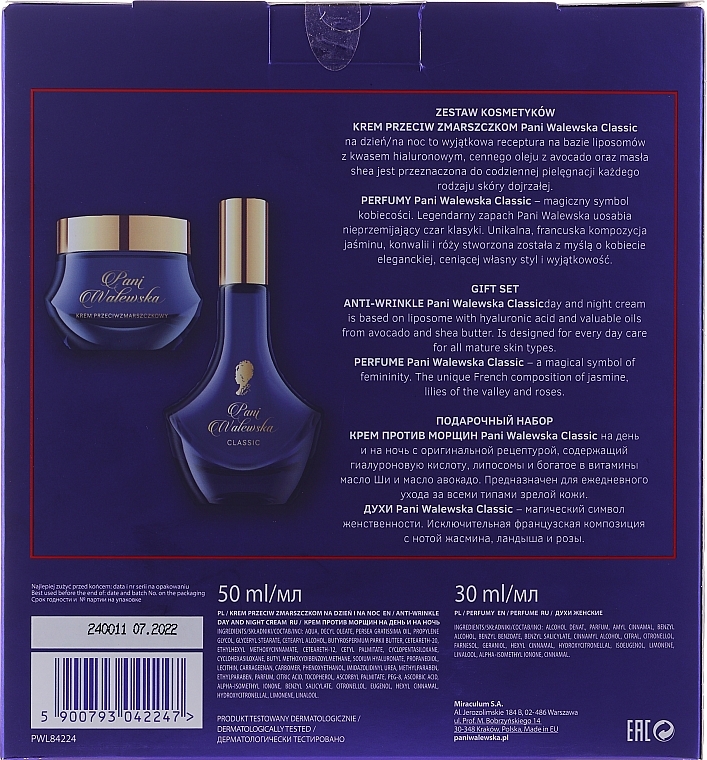 WYPRZEDAŻ Zestaw podarunkowy - Pani Walewska Classic (perfume 30 ml + cr 50 ml) * — Zdjęcie N3