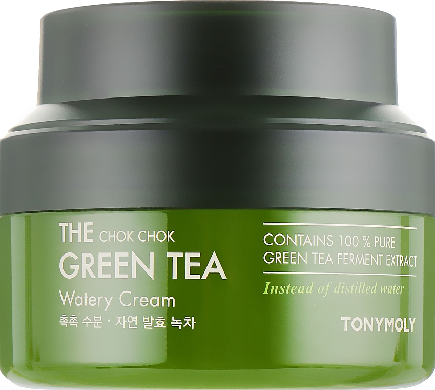 Krem do twarzy z wyciągiem z zielonej herbaty - Tony Moly The Chok Chok Green Tea Watery Cream