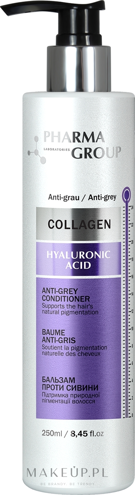 Balsam do włosów przeciw siwieniu - Pharma Group Laboratories Collagen & Hyaluronic Acid Anti-Grey Conditioner — Zdjęcie 250 ml