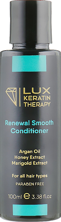 Odżywka wygładzająca włosy z olejkiem arganowym, miodem i ekstraktem z nagietka - Lux Keratin Therapy Renewal Keratin — Zdjęcie N1