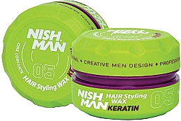 Kup Wosk do stylizacji włosów - Nishman Hair Styling Wax 05 Keratin