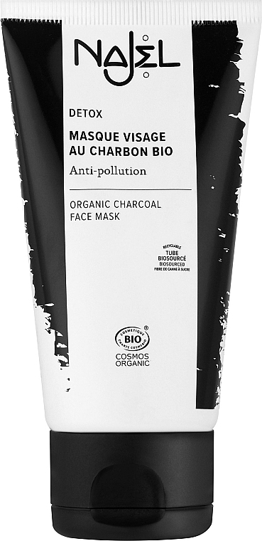 Maseczka do twarzy z węglem drzewnym - Najel Detox Organix Charcoal Face Mask — Zdjęcie N1