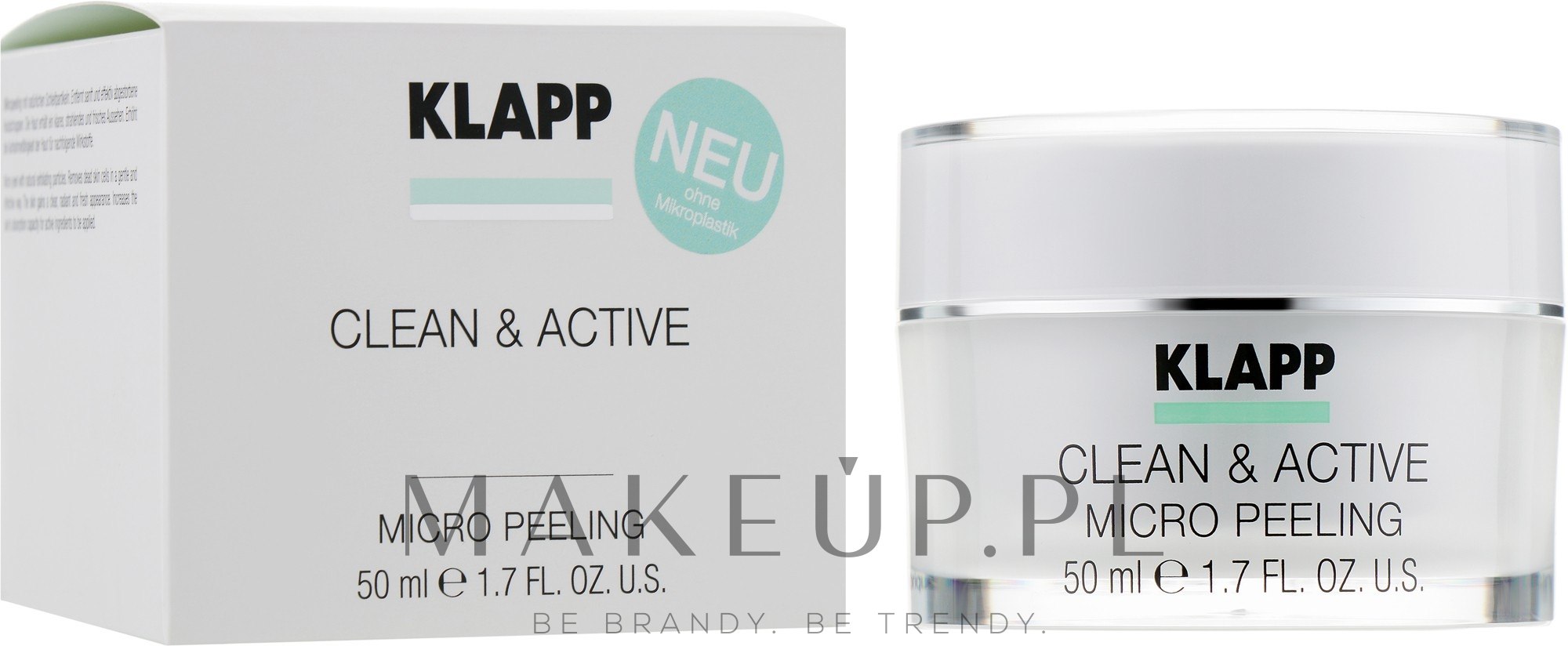 Kremowy mikropeeling do twarzy - Klapp Clean & Active Micro Peeling — Zdjęcie 50 ml