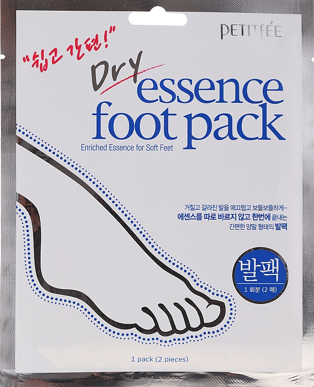Maska do stóp - Petitfee & Koelf Dry Essence Foot Pack