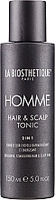 Kup Odświeżający tonik do skóry głowy stymulujący wzrost włosów - La Biosthetique Homme Hair & Scalp Tonic 