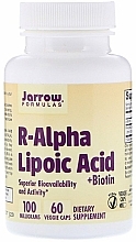 Kup Kwas alfa-liponowy z biotyną - Jarrow Formulas R-Alpha Lipoic Acid + Biotin 