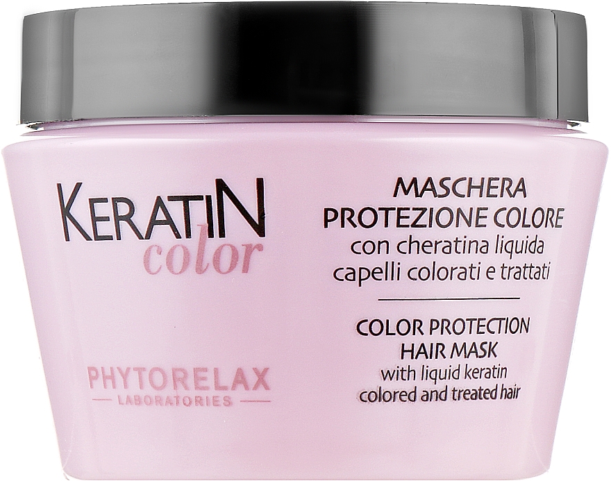 Maska do włosów farbowanych - Phytorelax Laboratories Keratin Color Protection Hair Mask