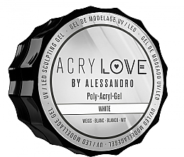 Poliakrylowy żel do paznokci - Alessandro International AcryLove Poly-Acryl-Gel White — Zdjęcie N1