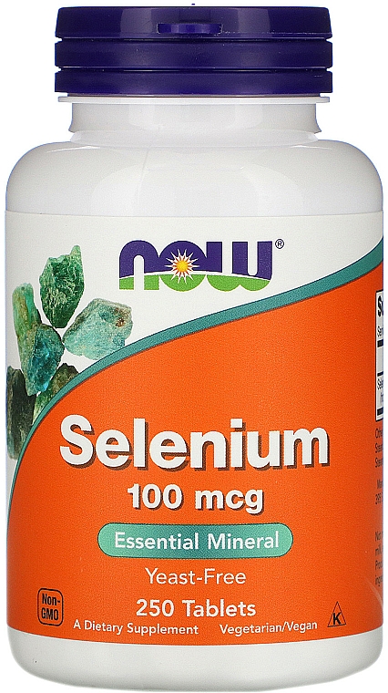 Selen w tabletkach - Now Foods Selenium — Zdjęcie N4