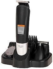 Zestaw do pielęgnacji 5 w 1 z bazą ładującą - Adler AD 2943 5-in-1 Grooming Set — Zdjęcie N3