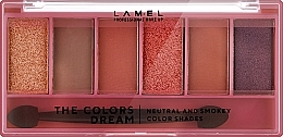 Paleta cieni do powiek - LAMEL Make Up The Colors Dream — Zdjęcie N2