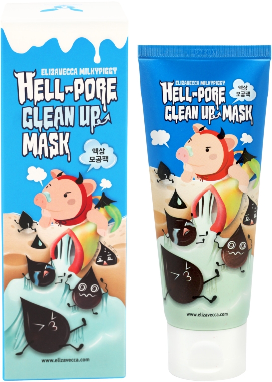 Maska oczyszczająca pory - Elizavecca Face Care Hell-Pore Clean Up Mask
