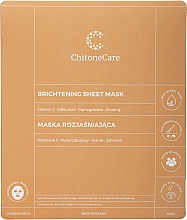 Kup Rozjaśniająca maska w płachcie do twarzy - Chitone Care Brightening Sheet Mask