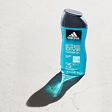 Żel pod prysznic dla mężczyzn - Adidas Ice Dive Body, Hair And Face Shower Gel — Zdjęcie N4