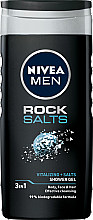 Kup Żel pod prysznic dla mężczyzn do ciała, twarzy i włosów - NIVEA MEN Rock Salts Shower Gel