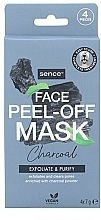 Maska do twarzy peel-off z węglem aktywnym - Sence Peel-Off Mask Charcoal Exfoliate & Purify — Zdjęcie N1