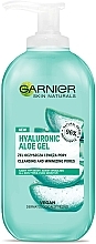 PRZECENA! Żel do mycia twarzy - Garnier Hyaluronic Aloe Gel Wash * — Zdjęcie N2