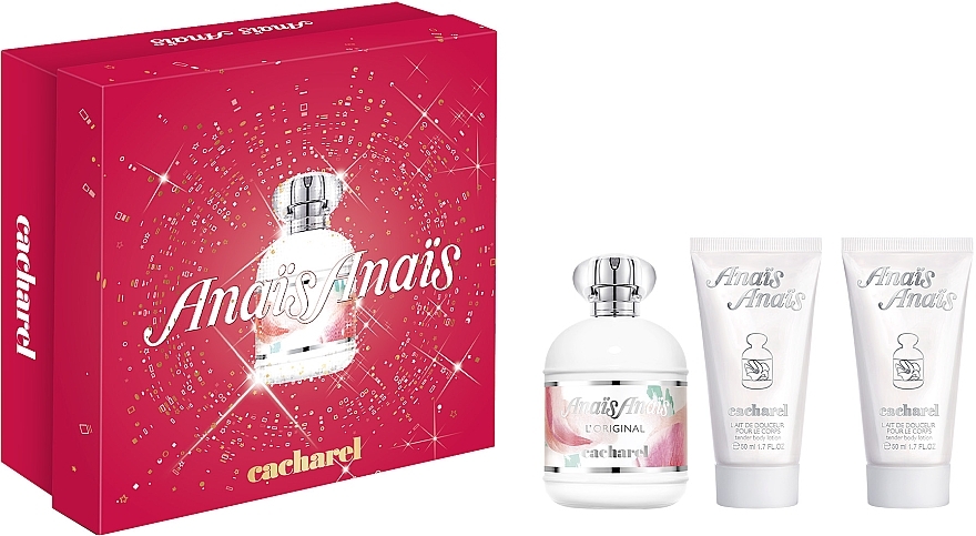 Cacharel Anais Anais L'Original - Zestaw (edt 100 ml + b/lot 2 x 50 ml) — Zdjęcie N1