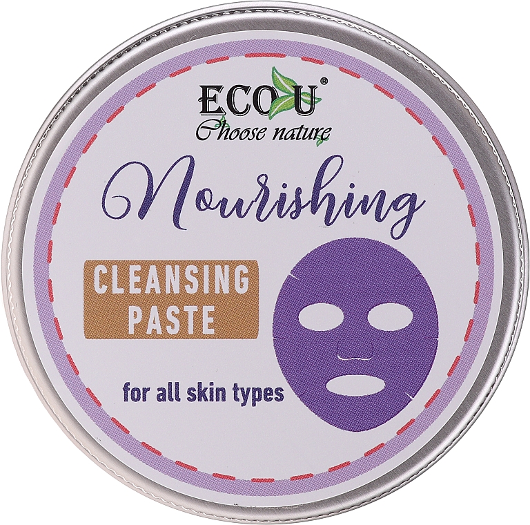 Odżywcza oczyszczająca pasta do twarzy do każdego typu skóry - ECO U — Zdjęcie N1