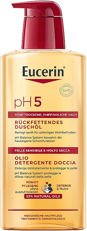 Olejek pod prysznic do skóry suchej i wrażliwej - Eucerin pH5 Shower Oil — Zdjęcie N10