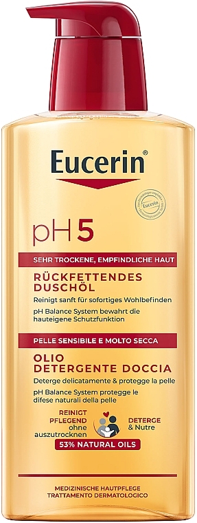 Olejek pod prysznic do skóry suchej i wrażliwej - Eucerin pH5 Shower Oil — Zdjęcie N11