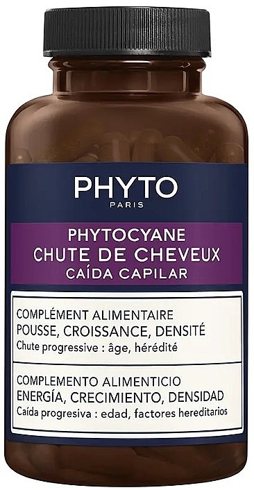 Suplement diety przeciw wypadaniu włosów - Phyto Phytocyan Anti-Hair Loss Food Supplement — Zdjęcie N1