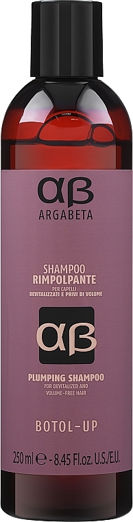 Odbudowujący szampon do włosów cienkich - Dikson Argabeta Botol Up Shampoo