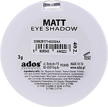 Matowy cień do powiek - Ados Matt Effect Eye Shadow — Zdjęcie N14