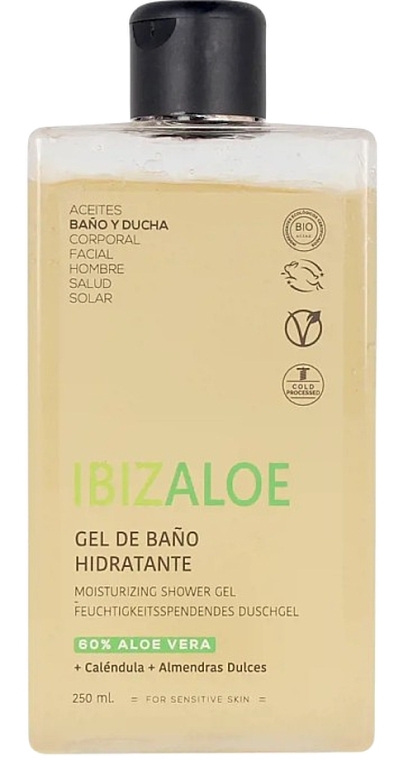 Nawilżający żel pod prysznic - Ibizaloe Moisturizing Shower Gel  — Zdjęcie N1