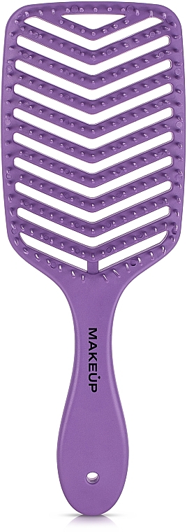 Szczotka do włosów, fioletowa - MAKEUP Massage Air Hair Brush Purple — Zdjęcie N1